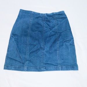 High rise fitted skirt